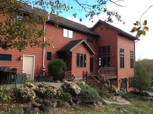 Click to see more about a nice country home's rejuvenated exterior.