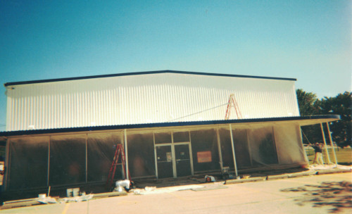 Beautiful after photo of the shop's revitalized exterior.