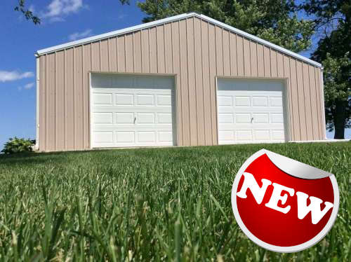 Click to see more about a beautifully refreshed metallic rural shop garage.